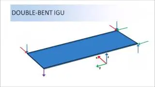 Cold-Bent Insulating Glass Units, Abaqus Simulation