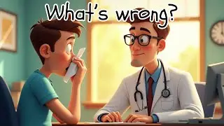 What's Wrong?  Cold  Fever  Flu  Headache | Symptoms Song |🎶#kidslearning #doctor #englishlearning