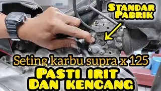 How to adjust the Supra X 125 carburetor to make it economical and fast