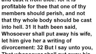 Matthew 5 KJV Read Along Audio Bible with Scrolling Text
