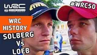 История WRC: Петтер Сольберг против Себастьяна Леба на ралли Италии Сардиния 2004