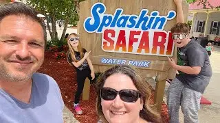 First Time at Splashin' Safari - Checking Out the Water Park at Holiday World.  We got a Cabana!