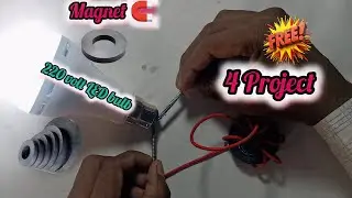 4 Easy Project Ideas 💡 💯% Real/ Magnet Circle ⭕ Free electricity Generating #experiment #diy #tech 