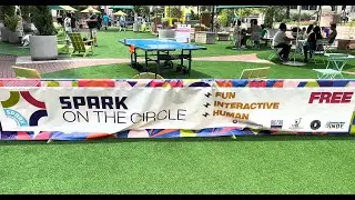 Exploring Indianapolis SPARK on the Circle 2023: Opening Day Aerial and Street Views