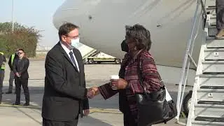 Ambassador Linda Thomas-Greenfield Lands at Israel