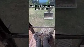 Pro tip for your backhoe.. #excavation #backhoe #dirt #excavator