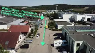 Trassen&uuml;berflug f&uuml;r die geplante Umgehungs-Stra&szlig;e f&uuml;r N&ouml;ttingen