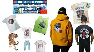 3 Colour T-Shirt Screen printing#48