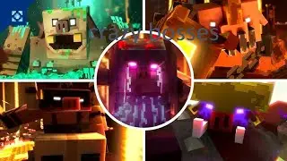 Minecraft Legends all bosses fight