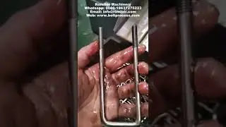 Stainless Steel Wire U Bolt Threading Bending Making Machine