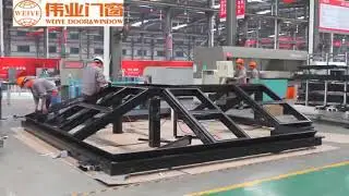 China aluminium window factory workshop