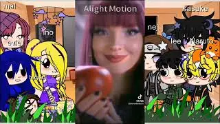 reaccionado a futuro de Hinata 💜 como Evie y Sakura 🌺 como mal parte 2