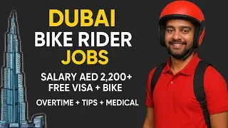 Dubai Bike Rider Job With AED 2200 Salary | Dubai Bike Rider Job Kaise Milega | Full Guide