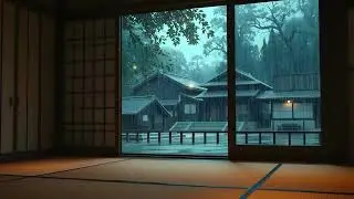 Japanese Rain Night for Deep Sleep
