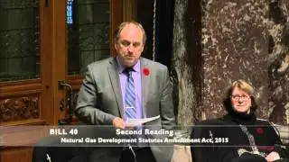 Andrew Weaver speaking to Bill 40