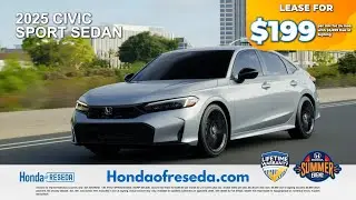 2025 Honda Civic Sport Sedan Lease for $199/Month | Limited-Time Offer