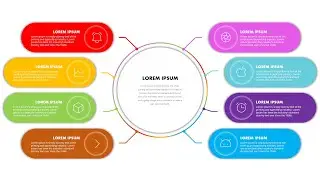 8 Step Circle Infographic Tutorial #ppt