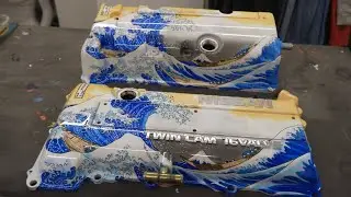 Custom painting valve covers Timelapse