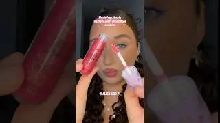which would you wear?💜✨#lipcombo #tiktok #glittermakeup  #lipgloss #viral #fypシ#lipglossreview