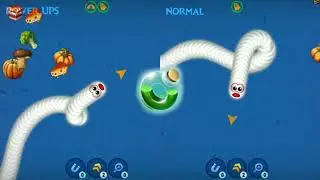 Worms Zone slithery Snake Game Power UPS video
