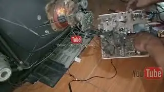 Tv sharp 21in gagal star | Di akibatkan solderan plibek korosi..@adimichellchenel