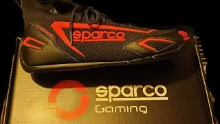 Unboxing World's 1st Sim Racing Shoe, Sparco Gaming Hyperdrive w/www.simgear.club 👍👌