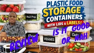 IONEGG PLASTIC STORAGE CONTAINER WITH LIDS  SET OF 6  #storagecontainer #review #isitgoodornah