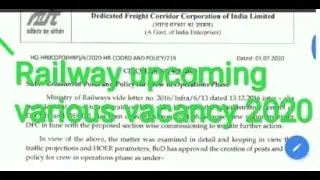 Railway upcoming latest jobs 2020 // Railway upcoming ALP jobs // Government jobs // Railway jobs