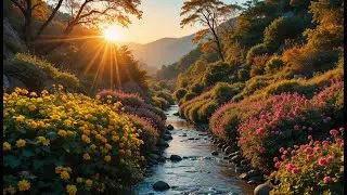 Nature Sound ASMR Live &ndash; Sunset River Relaxation Instrumental Ambience