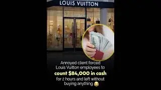 😳💼 A customer in China took revenge shopping to another level.After a bad experience at Louis Vuitto