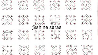💫3x3 Dots Rangolikolam #viralvideo #kolam#youtubevideo #yt @Shine Saras Beautytips Artcrafts Channel