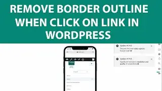 Как убрать контурную рамку при нажатии на ссылку/мобильное меню в WordPress
