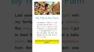 My Trip to the Farm | English Reading Story English Learning for Beginners #learningenglish