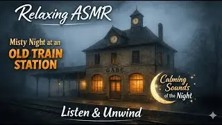 Old Train Station in Fog 🌫️ Relaxing ASMR Ambience for Deep Sleep