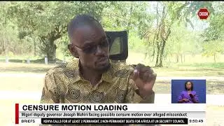 Migori deputy governor facing possible censure motion over alleged misconduct