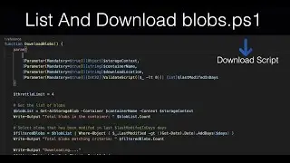 How to download Azure blobs using PowerShell | Download PowerShell script here.
