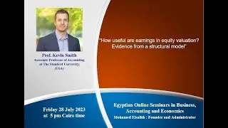 Online seminar by Professor Kevin Smith 