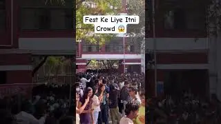 Delhi University Fest Crowd 😱 #hansrajcollege #delhiuniversity #collegefest #dhruvrathee #minivlog