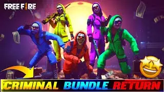 FREE FIRE OB34 UPDATES CRIMINAL BUNDLE RETURN | FREE FIRE OB34 NEW EMOTE AND BUNDLE FULL REVIEW 😍