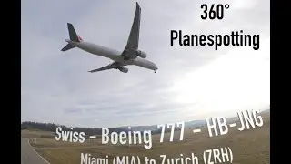 Amazing 360° Planespotting - Big planes starting and landing! Watch it with VR-Glasses or Smartphone