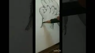 Caring Hand ❣️🤝 | how to draw hand sketch #drawingtutorial #shorts #viral #youtubeshorts #like