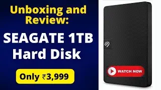 Unboxing: Seagate 1 TB External Hard Disk || 3 Year Data Recovery Service || Best Hard Disk of 2022