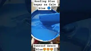 Ros Azure Blue for Roofing. #paints #art #painting #paintmixing #colormixing #paint #colors