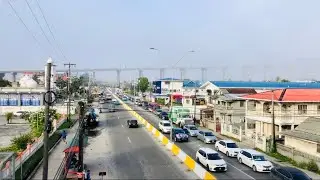 Foggy morning hides the new Demerara Bridge