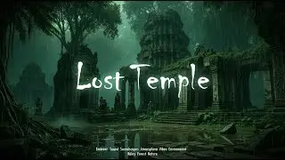 Rain in Lost Ancient Temple Forest🌧️ Ambience for Relaxation & Meditation Soothing - No music 🚫