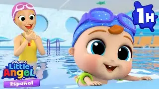 Aprendiendo a nadar 🏊  | Caricaturas | Canciones Infantiles🎵| Little Angel Español