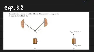 Tension in cable hibbeler book 