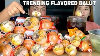 FLAVORED BALUT MUKBANG | SPICY BALUT | FILIPINO STREET FOOD DUCK EMBRYO MUKBANG PHILIPPINES