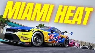 Close GT3 Racing at Miami in iRacing