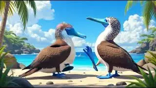 Piquero patas azules  #animation #funnyshorts #pilardelafuente